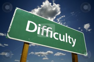 Difficulty-road-sign